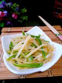 家常菜青椒土豆丝
