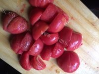 番茄炒豆角做法图解2)