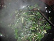 酱肉油菜柳做法图解4)