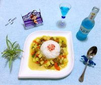 铁质丰富的咖喱牛肉饭做法图解15)