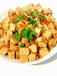 特色美食肉末豆腐做法图解7)