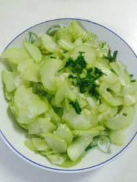 家常菜清炒蒲瓜