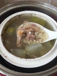 美味的冬瓜薏米老鸭汤做法图解10)