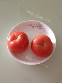 番茄烤鸡蛋做法图解1)