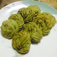 抹茶燕麦饼干做法图解6)