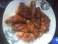 美味的酱烧鸡翅