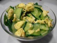 健康美食之黄瓜炒鸡蛋