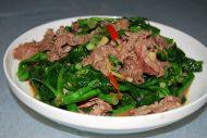 家常菜芥兰炒牛肉