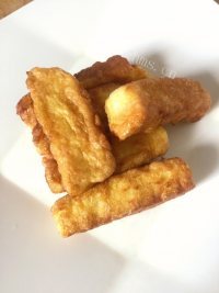 甜甜的炸白馒头做法图解4)