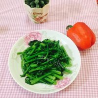 家常菜清炒菜心做法图解6)