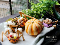 甜蜜可爱万圣节曲奇小魔怪做法图解13)