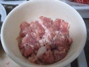 家常菜青蒜肉片做法图解3)
