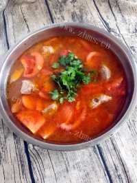 番茄牛肉汤做法图解13)