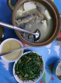 美味的泥鳅豆腐汤