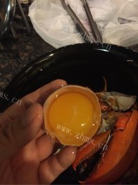 美味姜葱大龙虾做法图解6)