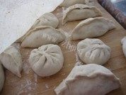 美味的萝卜樱大包子做法图解9)