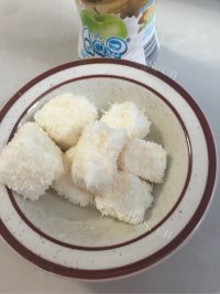 自制椰丝牛奶小方