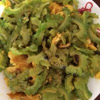 清热的苦瓜炒蛋做法图解5)