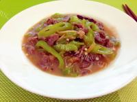 家常菜辣椒炒牛肉