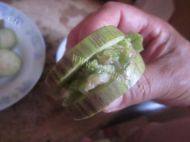 油炸茄盒做法图解5)