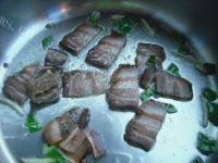 绿色食物之荷兰豆炒腊肉做法图解2)