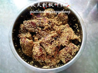 家常菜小米蒸排骨做法图解14)