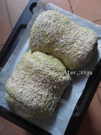 自制抹茶红豆面包做法图解8)