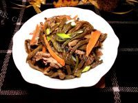 家常菜干豆角炒肉