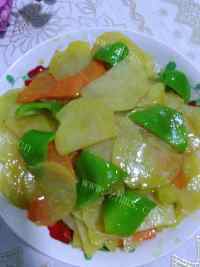 家常菜素炒土豆片