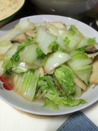 香飘十里的炒青菜做法图解4)