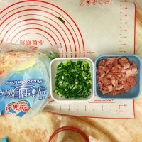 自制香葱培根芝士面包做法图解9)