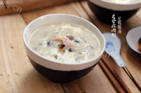 美味香浓皮蛋瘦肉粥做法图解5)