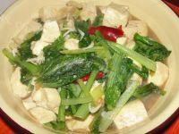 诱人的小白菜炖豆腐