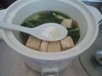 自制鸡汤豆腐小白菜做法图解7)