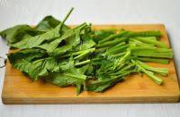 家常菜蒜蓉菠菜塔做法图解3)