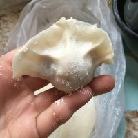 美味的猪肉白菜蒸饺做法图解9)