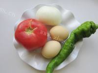 家常菜洋葱西红柿炒鸡蛋做法图解1)