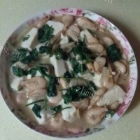 白米虾烧豆腐