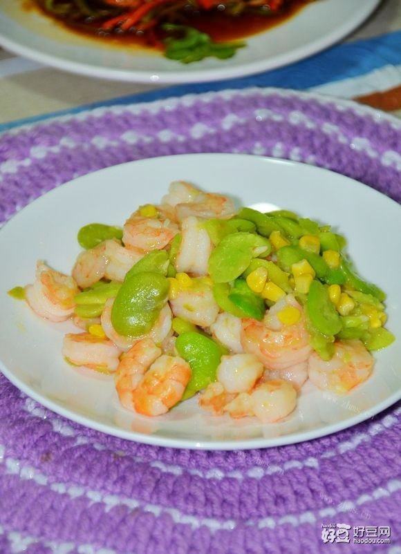 蚕豆炒虾仁