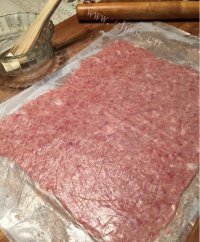 自制蜜汁肉脯做法图解3)