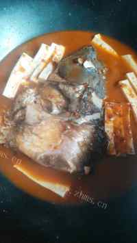 家常麻辣鱼头豆腐煲做法图解6)