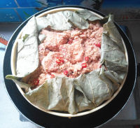 美味的麻辣粉蒸肉做法图解10)