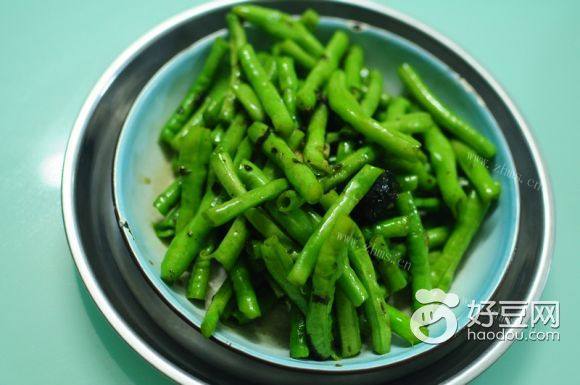 家常橄榄菜炒豆角