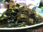 美味的凉拌螺旋藻