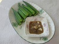 家常菜白灼秋葵