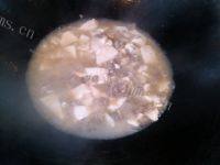 美味的肉末豆腐羹