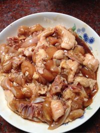 家常菜香菇滑鸡做法图解2)