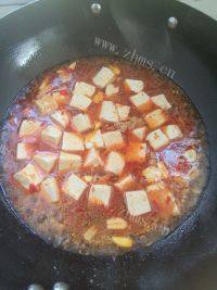 自制肉末烧豆腐做法图解9)