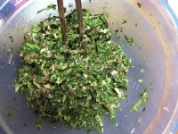 好吃的青汁荠菜水饺做法图解4)