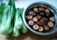 家常菜香菇青菜做法图解1)